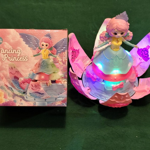 Dancing Princess interactive toy with LED lights and music