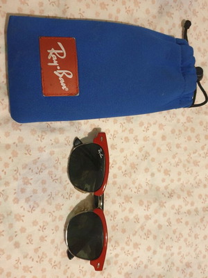 Ray Ban kids sunglasses red like new