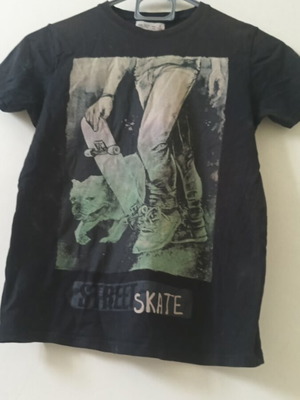Zara Boys black t-shirt size 128 cm used