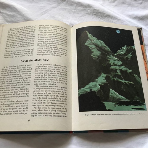 By Space Ship to the Moon used 1958 book with rare cover