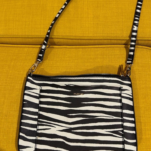 Animal print zebra bag