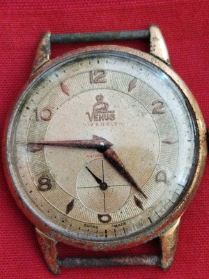 Vintage Venus 19 Rubis ρολόι μεταχειρισμένο, δεν είναι λειτουργικό
