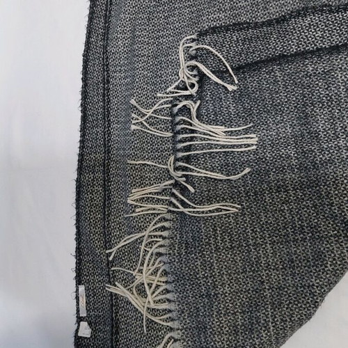 Axel scarf-pashmina 200x80cm very soft and warm black and white with fringes