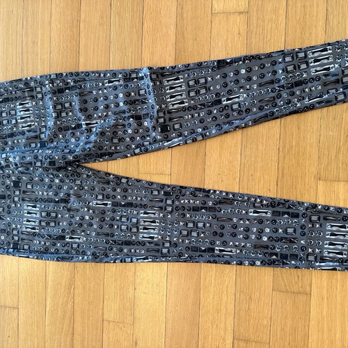 Miss Sixty leggings new with diamond pattern, small, gray