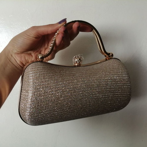 Elegant clutch bag gold color new