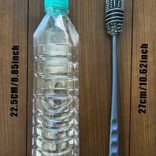 Silicone cleaning brush with long handle new
