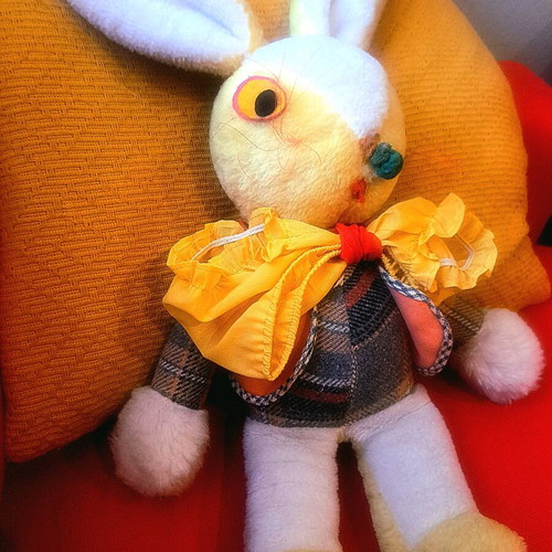 El Greco vintage collectible stuffed bunny used