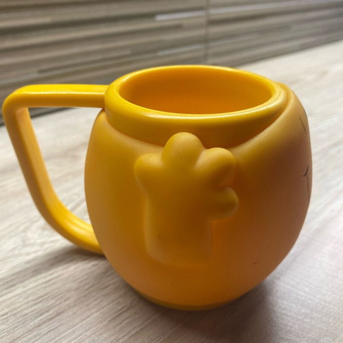Mr. Happy plastic vintage mug used, Little Miss and Mr. Men