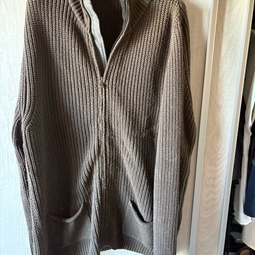 Manetti men's cardigan XL like new, brown