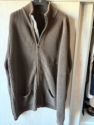 Manetti men's cardigan XL like new, brown