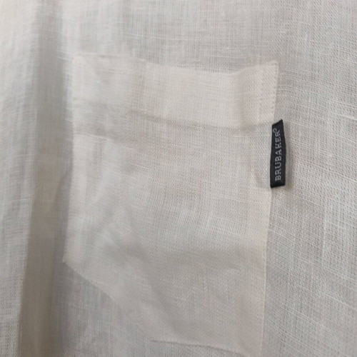 Brubaker 100% linen shirt like new, white, size M