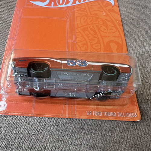 Hot Wheels 1969 Ford Torino Talladega Orange and Blue Series New