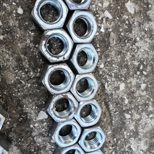 Galvanized nuts M20 and M24 set of 42 pieces new