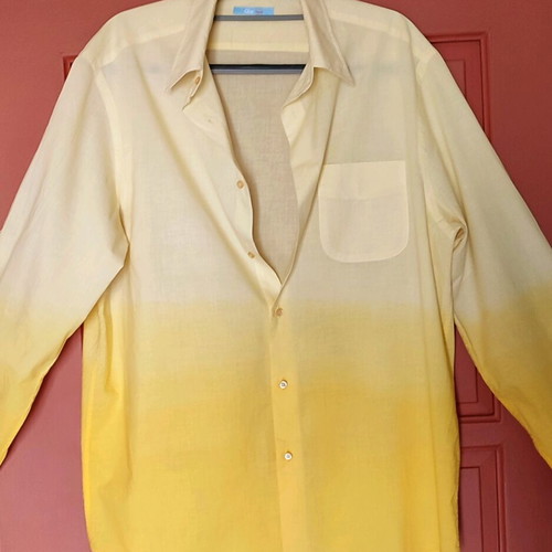 Glou ombre shirt like new, yellow, size XL