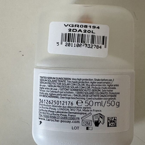 La Roche Posay Anthelios UV AIR SPF50+ Face Sunscreen Medium 50 ml new