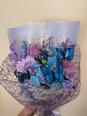 Eternal Plush Wire Bouquet made to order