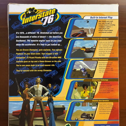 Interstate '76 Big Box PC used, English release complete in box