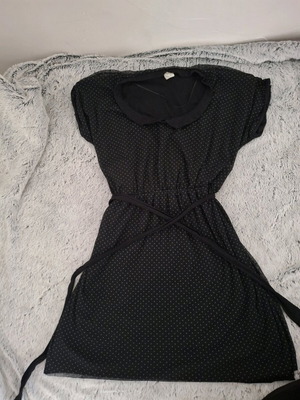 Pull & Bear polka dot dress like new, black, size L