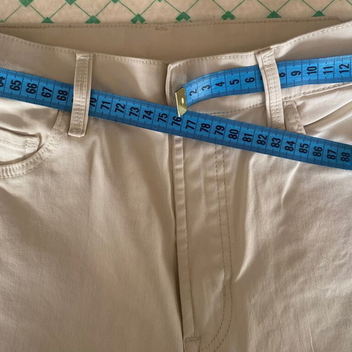 Massimo Dutti high-waisted pants like new, cream, size 38