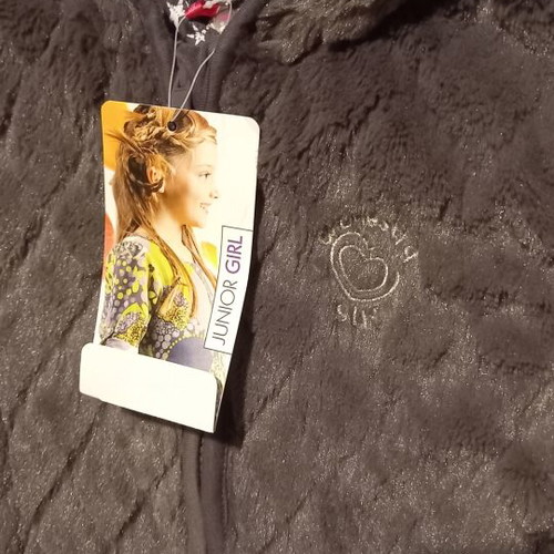 Girls' jacket with fur new, Orchestra grey, sizes 140-152 cm