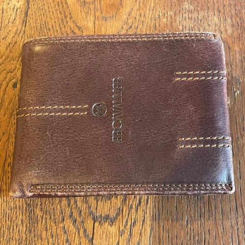 Cavalli BB leather men's wallet used with coin pocket