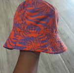Kids hat, purple and orange