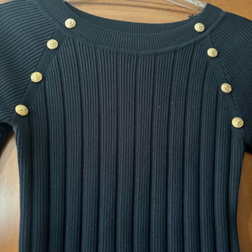 Rib dress black like new, very elastic
