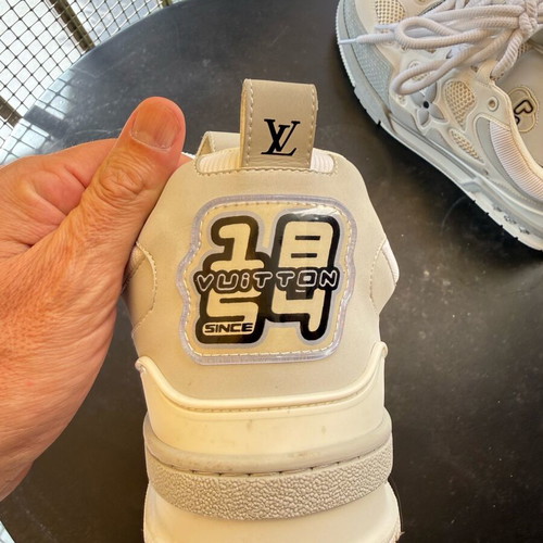 Louis Vuitton sneakers trainers skate shoes like new, size 45, white beige