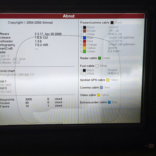Simrad NX40 Navistation used, screen needs replacement, for parts