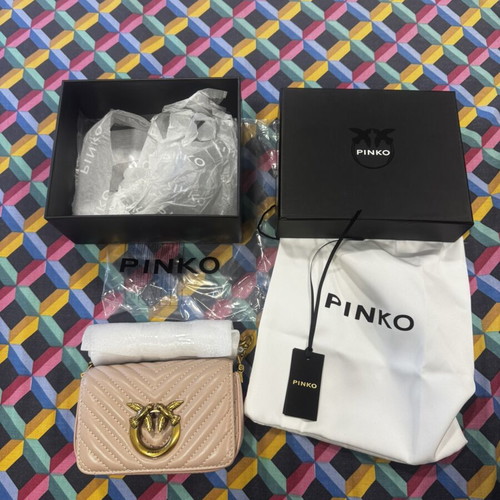 Pinko Love Mini Shoulder Bag, nude pink