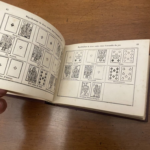 La Veritable Cartomancie book used, Paris edition 1865, French