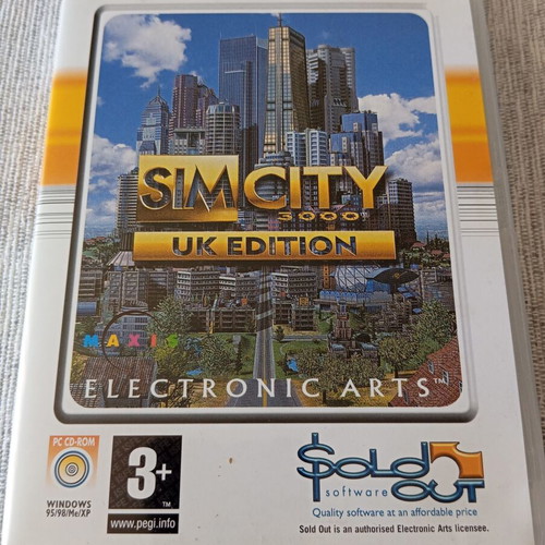 Sim City 3000 UK Edition PC CD Rom like new