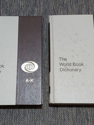 The World Book Dictionary 1975 edition used, 2 volumes