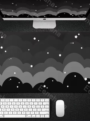Mousepad Clouds Desk Mat Kawaii καινούργιο XXL