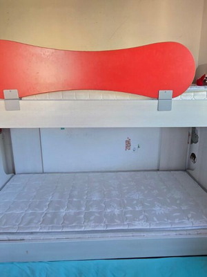 Modeco bunk bed children's red and white like new