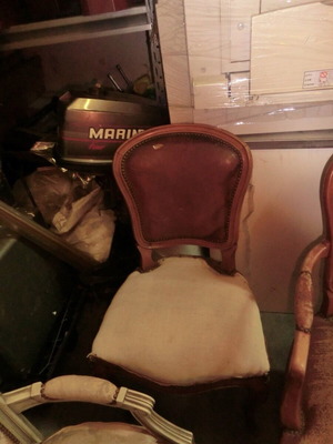 Καρέκλα καφέ αντίκα σαν καινούργιο