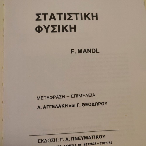 Statistical Physics F. Mandl used academic textbook