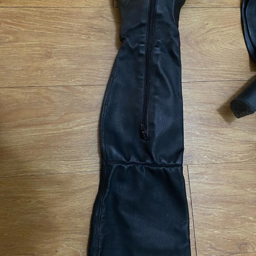 Zini over-the-knee boots like new, black, size 37