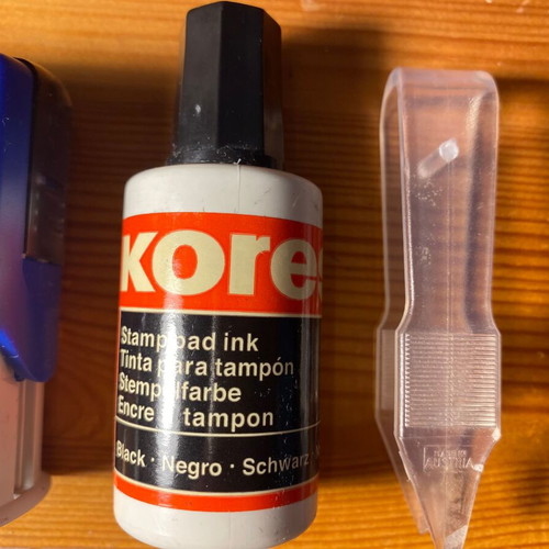 Dormy Imprint 1-T (Type-Set) stamp like new with customizable letters and ink