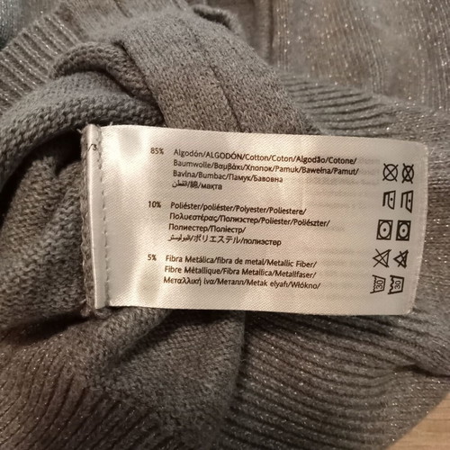 Mayoral zip-up jacket, 5 years, like new, grey with silver