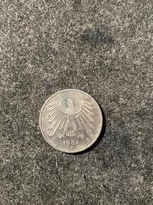 Γερμανικό νόμισμα 5 Deutsche Mark του 1984