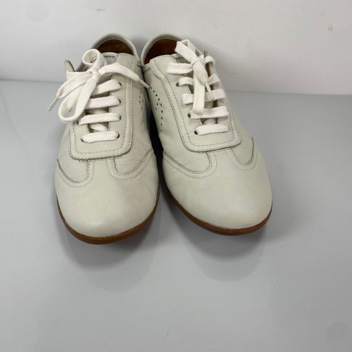 Hermes Perforated H Sneaker used, size 37.5, cream