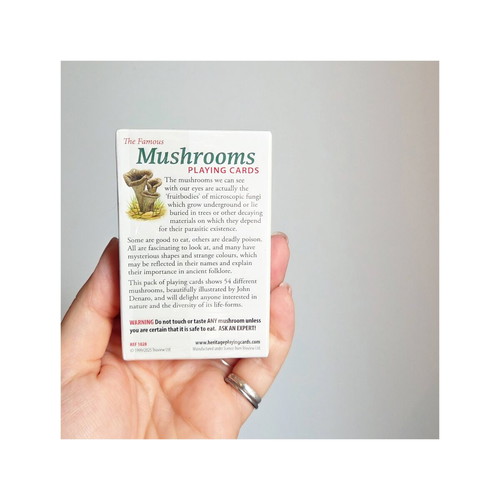 The Famous Mushrooms Playing Cards by Heritage Playing Card Company