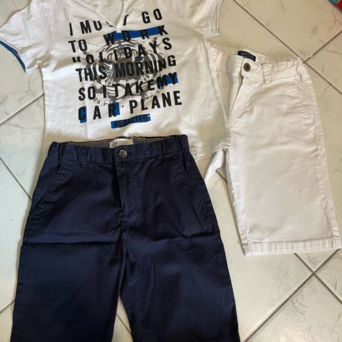Bermuda shorts and t-shirt used, size 128 cm, H&M, Mayoral, Orchestra
