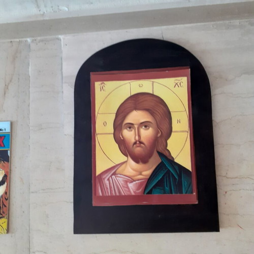 Wooden religious icon new, handmade, 39×28 cm