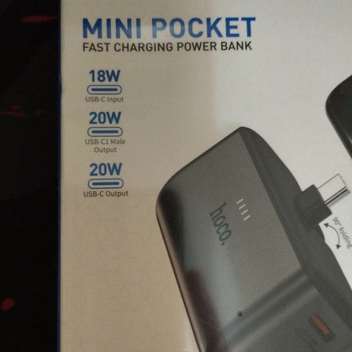 Mini Powerbank 5000mAh with fast TypeC charging new
