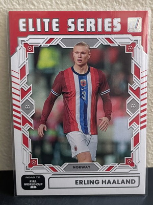 2025-26 Panini Donruss Road to World Cup Insert Elite Series Erling Haaland card like new