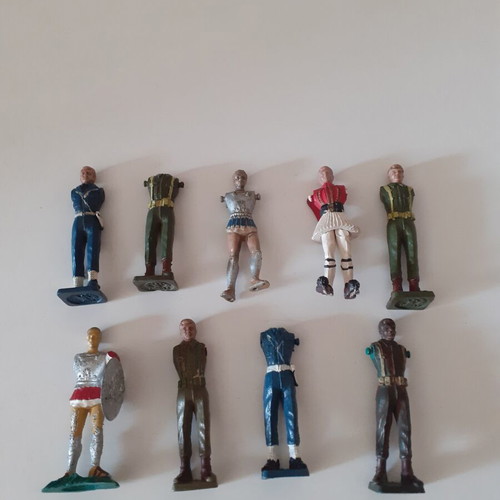 Athena figures used, set of nine