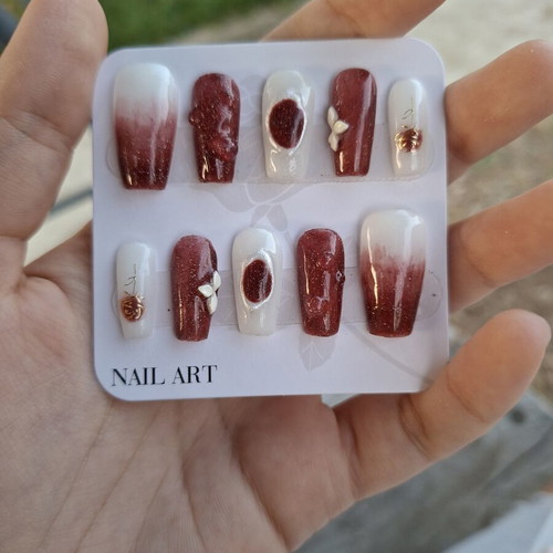 Press On Nails set with application tools new