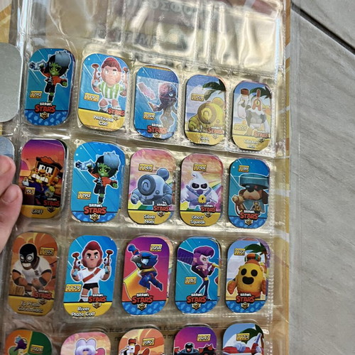 Brawl Stars album with metal tags like new